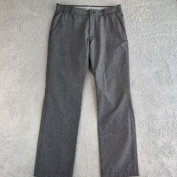 Under Armour Pants Mens 34x30 Grey‎ Golf Flat Front Casual Performance Showdown - Picture 1 of 11